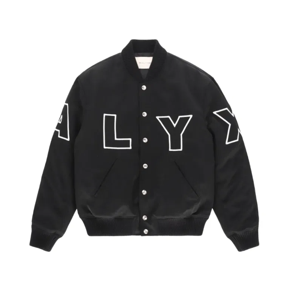 Logo Patch Bomber Jacket