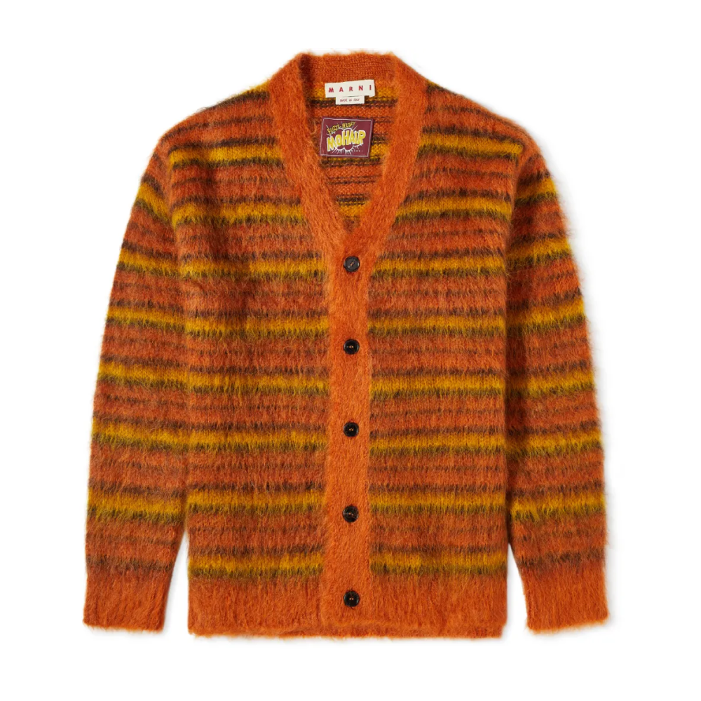 Striped Mohair Cardigan