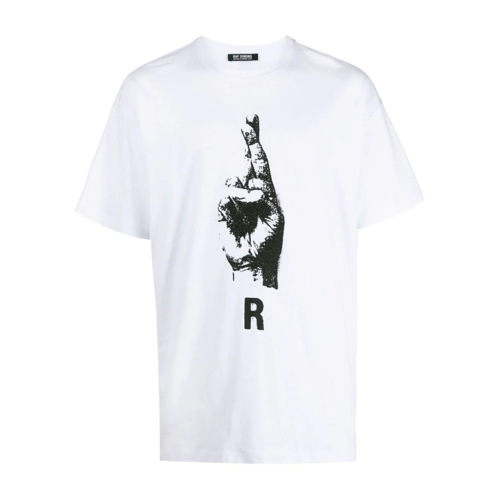hand sign-print T-shirt