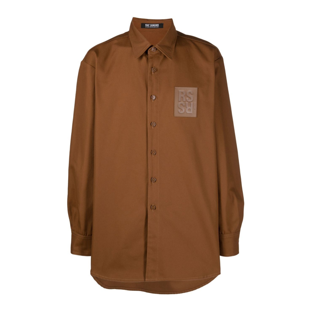 logo-patch shirt