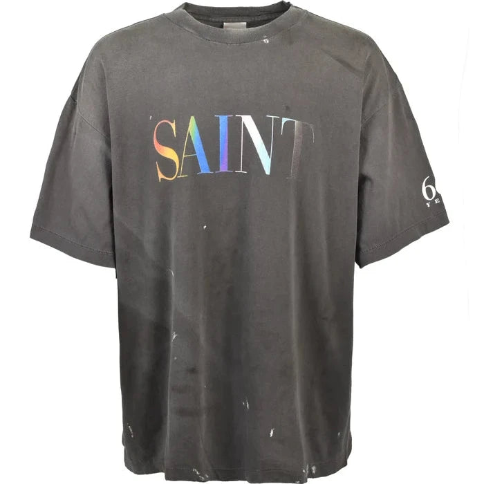 SS T-SHIRT/SAINT / BLK
