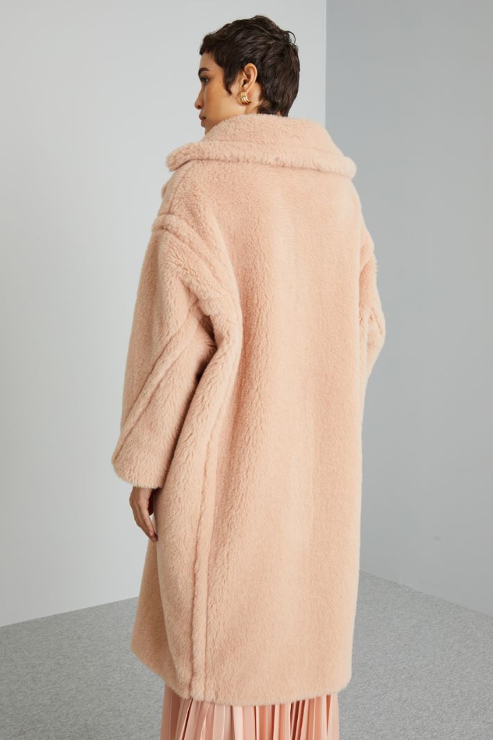 DIFFUSIONETESSILE/INTREND/TEDGIRL/Plush effect coat/Pastel pink