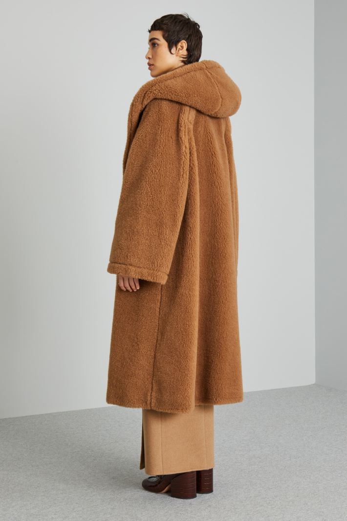 DIFFUSIONETESSILE/INTREND/APOGEO/Oversized Coat with Hood/Camel