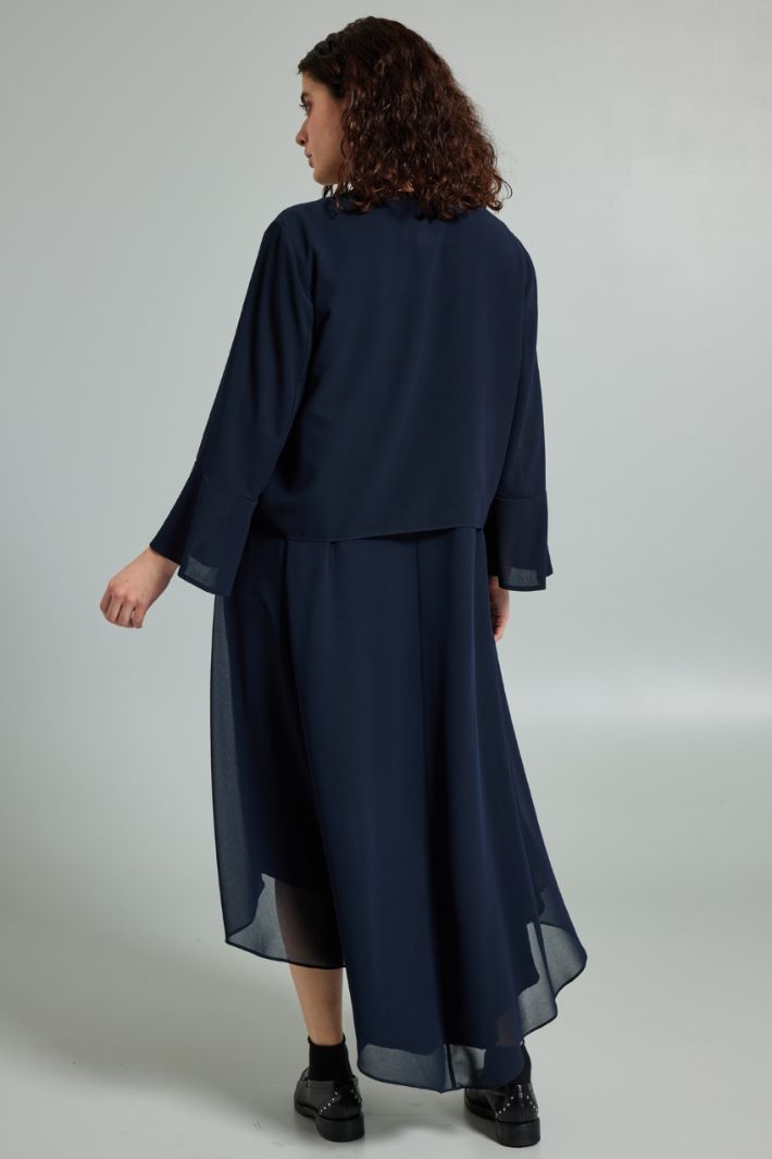 CANOA Short georgette duster coat