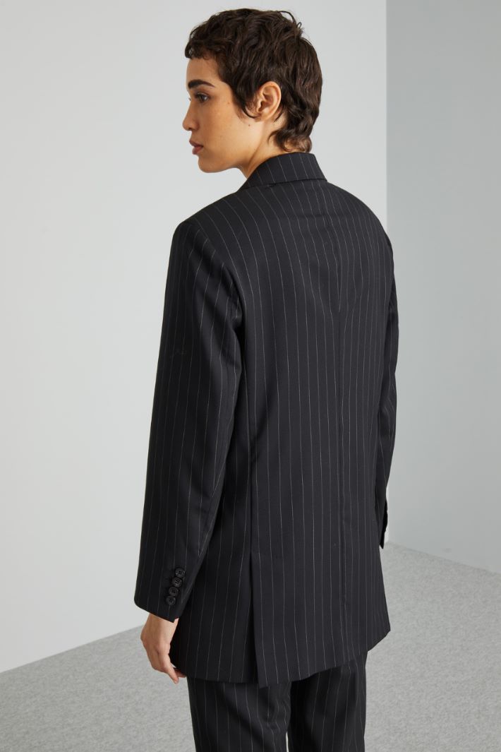 OCHE Pinstripe wool blazer