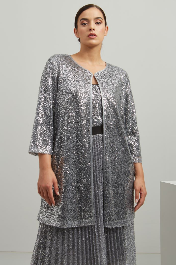 TARO Sequined duster coat