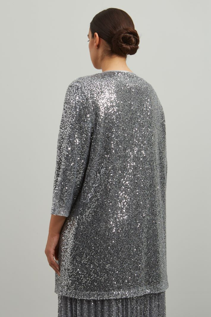 TARO Sequined duster coat