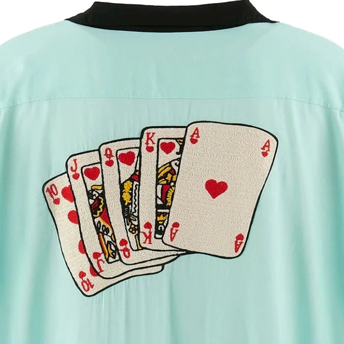 BOWLING SHIRT/TRUMP / SKY BLU