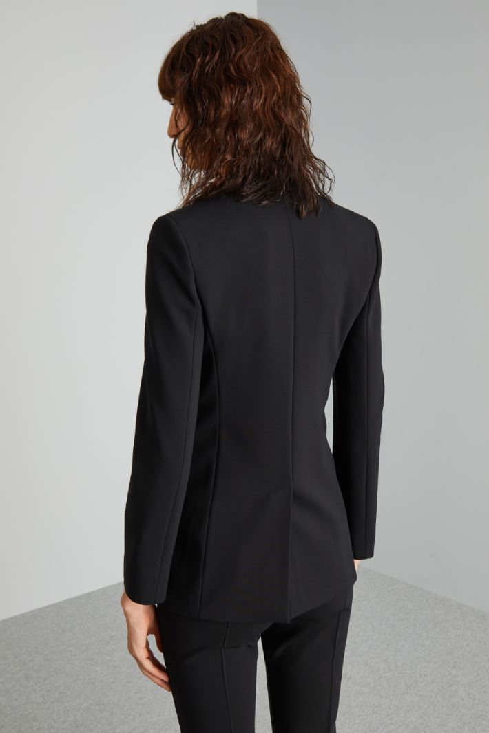 CIRCEO Single-breasted jersey blazer