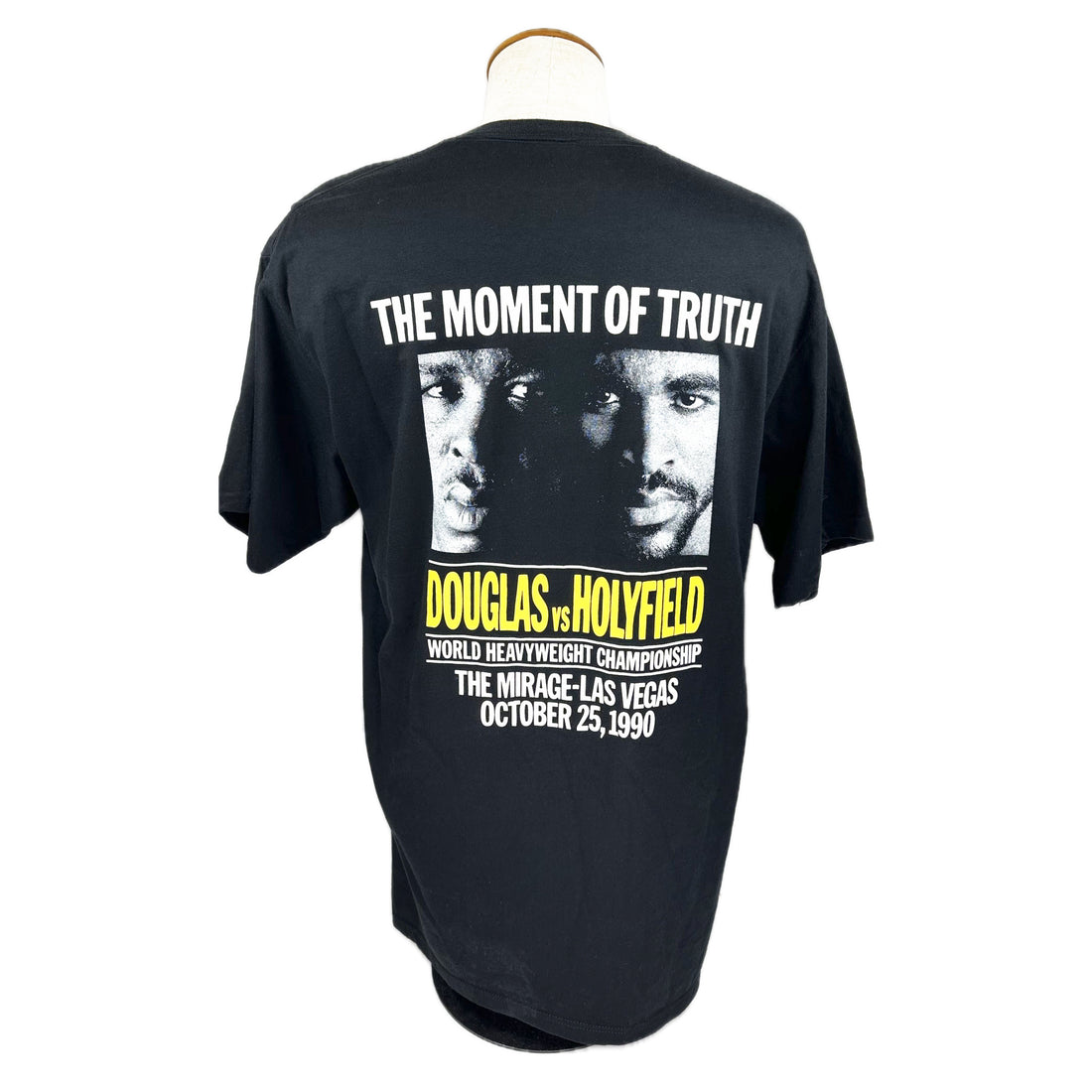 1990 DOUGLAS VS HOLYFIELD THE MIRAGE LAS VEGAS XL 背面 DOUGLAS vs HOLYFIELD プリント