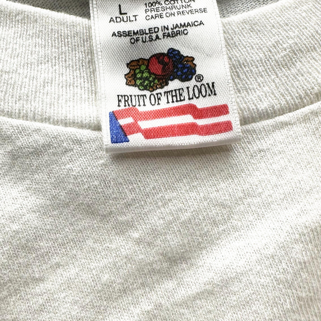 1996 ALAN JACKSON PHOTO SIGNATURE L FRUIT OF THE LOOM ネックタグ L