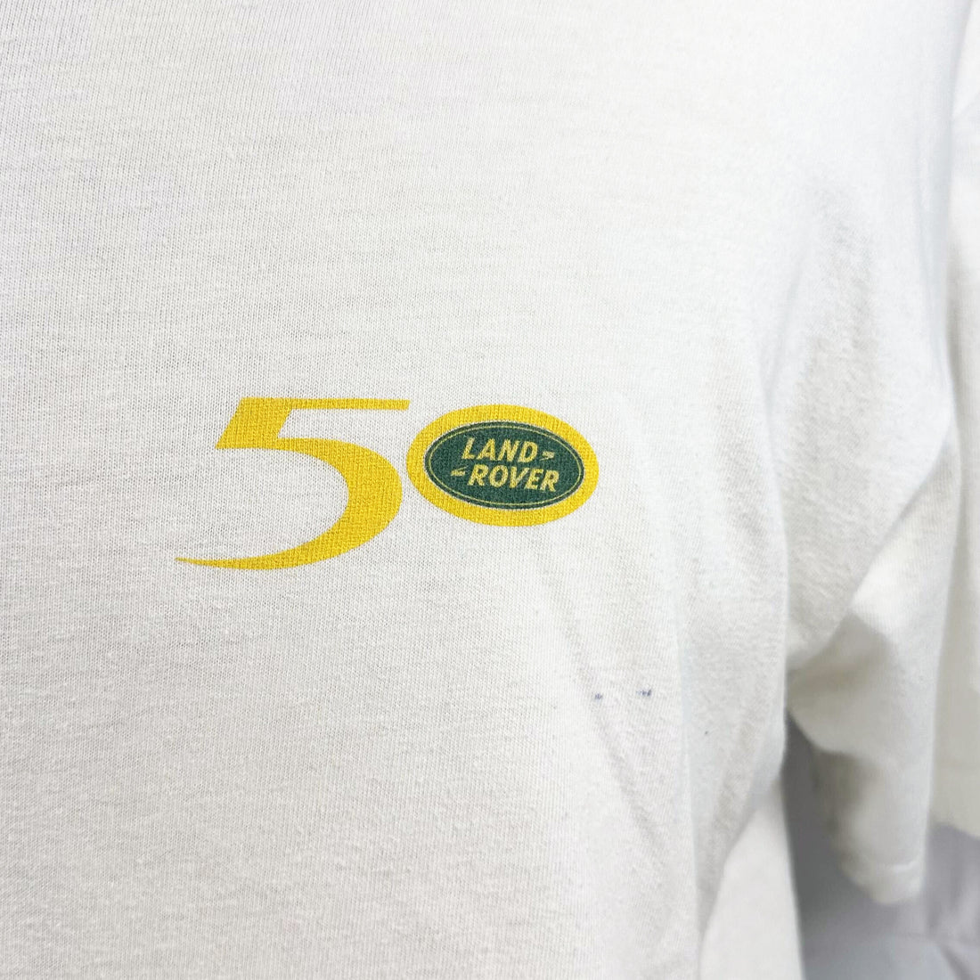 1998 LAND ROVER 50TH ANNIVERSARY PHOTO L 胸元 50ロゴ アップ