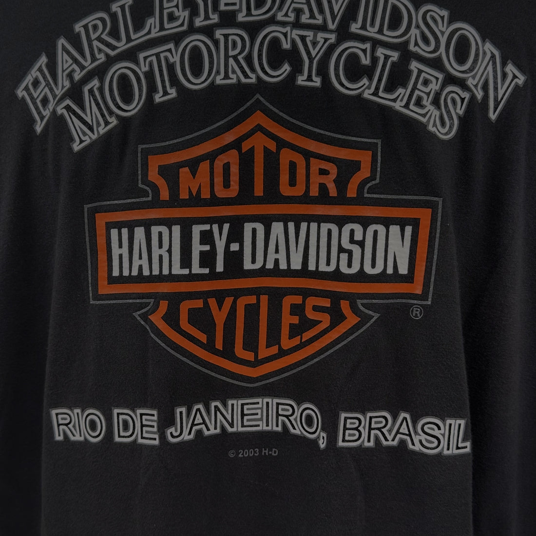 2003 HARLEY-DAVIDSON RIO DE JANEIRO BRASIL L 背面プリント アップ