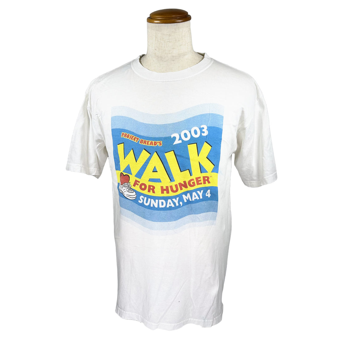 2003 PROJECT BREAD WALK FOR HUNGER M 正面 Walk for Hunger プリント