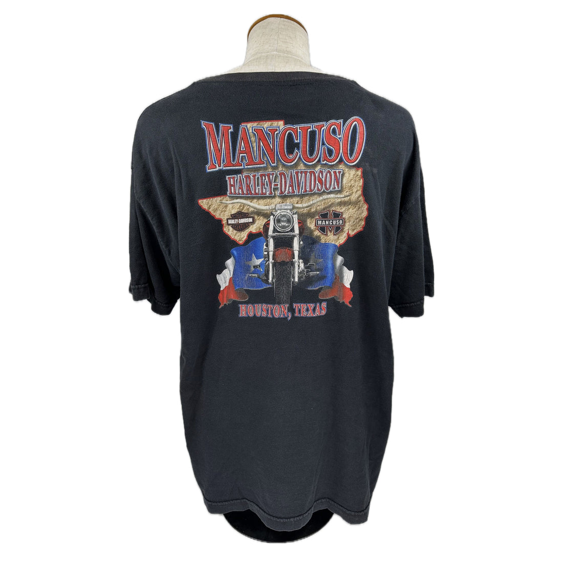 2004 MANCUSO HARLEY-DAVIDSON HOUSTON TEXAS EAGLE XL 背面 Mancuso プリント