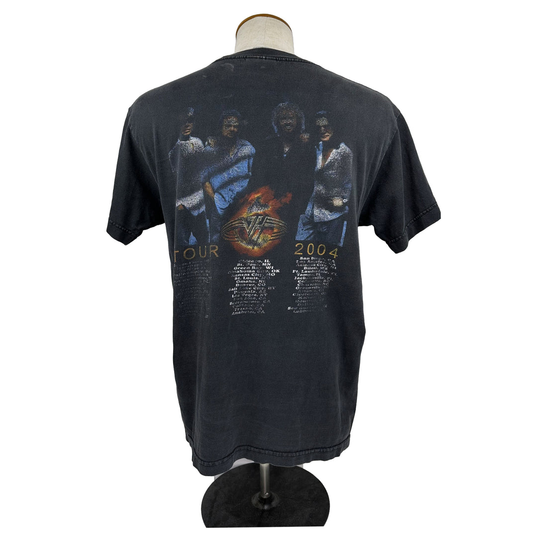 2004 VAN HALEN TOUR M 背面 メンバーの写真と日程