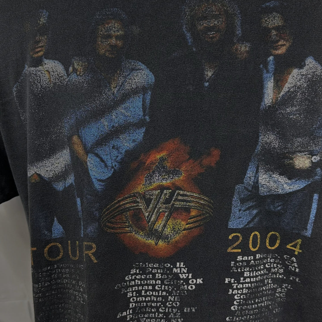 2004 VAN HALEN TOUR M 背面プリント アップ