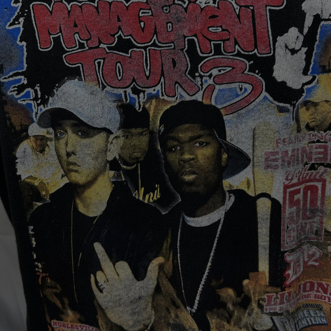 2005 EMINEM 50 CENT THE ANGER MANAGEMENT TOUR 3 L 背面プリント アップ