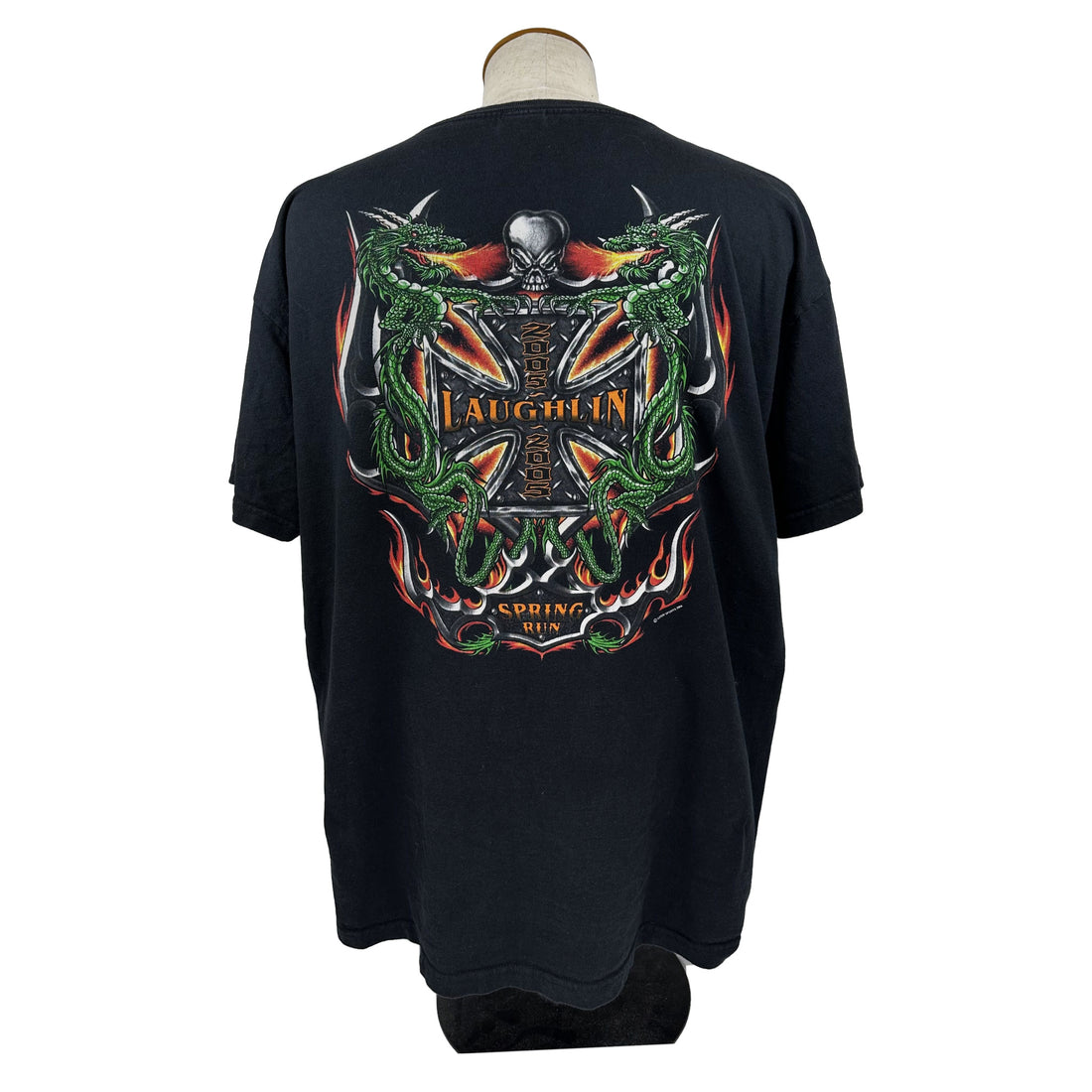 2005 LAUGHLIN SPRING RUN DRAGON IRON CROSS XL 背面 ドラゴンとアイアンクロス