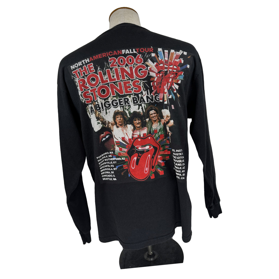 2006 THE ROLLING STONES A BIGGER BANG NORTH AMERICAN FALL TOUR LS L 背面 ツアーの写真と日程
