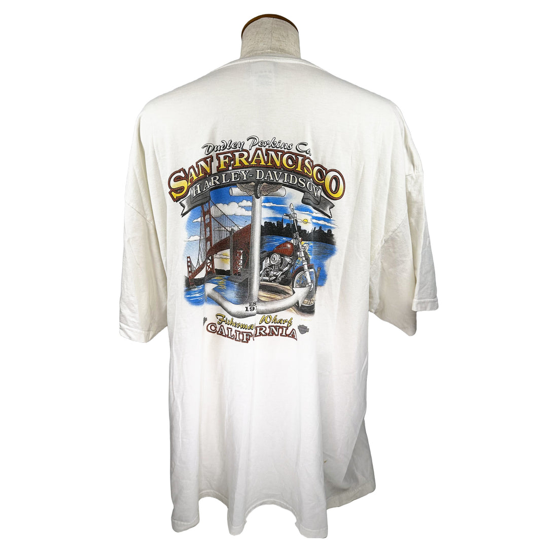 2009 DUDLEY PERKINS SAN FRANCISCO HARLEY-DAVIDSON 3XL 背面 San Francisco プリント