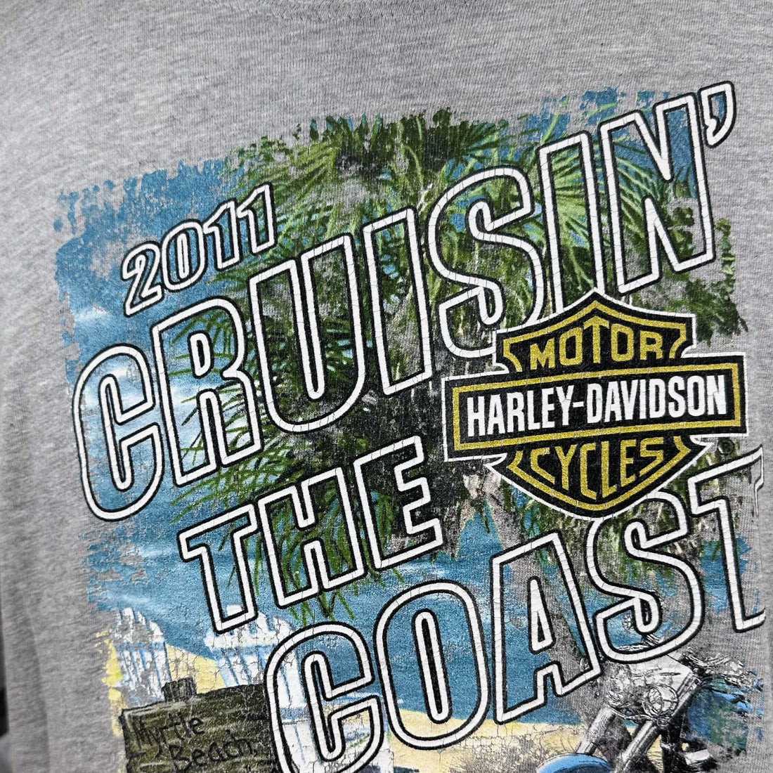2011 MYRTLE BEACH HARLEY-DAVIDSON CRUISIN THE COAST XL 正面プリント アップ