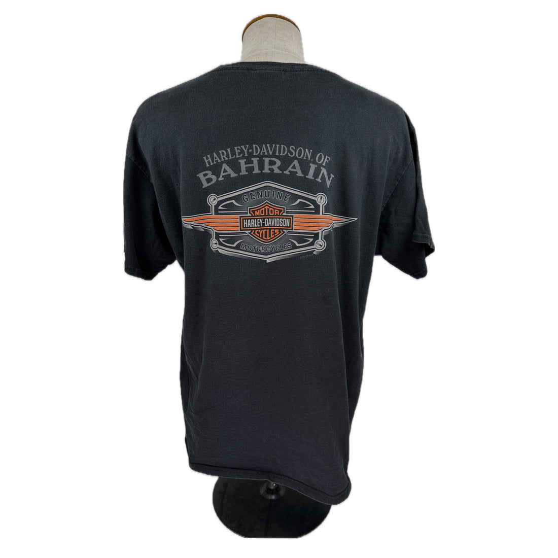 2012 HARLEY-DAVIDSON OF BAHRAIN L 背面 BAHRAIN プリント