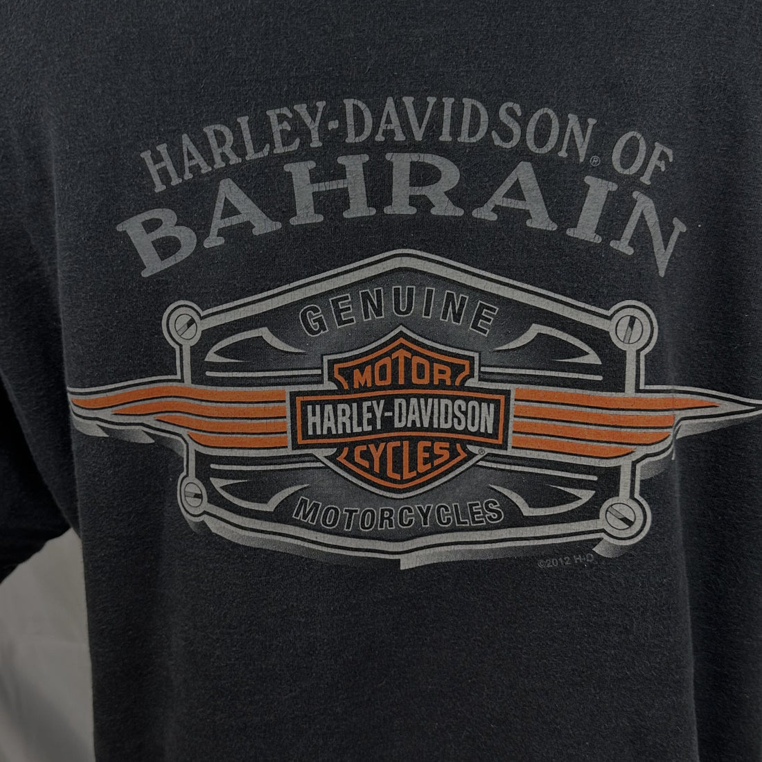 2012 HARLEY-DAVIDSON OF BAHRAIN L 背面プリント アップ
