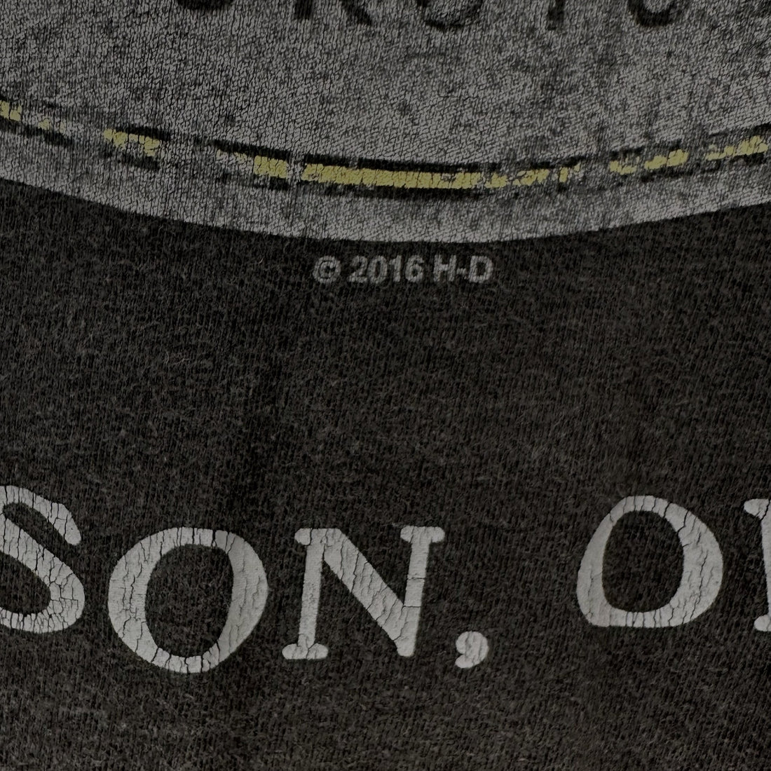 2016 POWDER KEG HARLEY-DAVIDSON MASON OHIO 2XL プリント ディテール