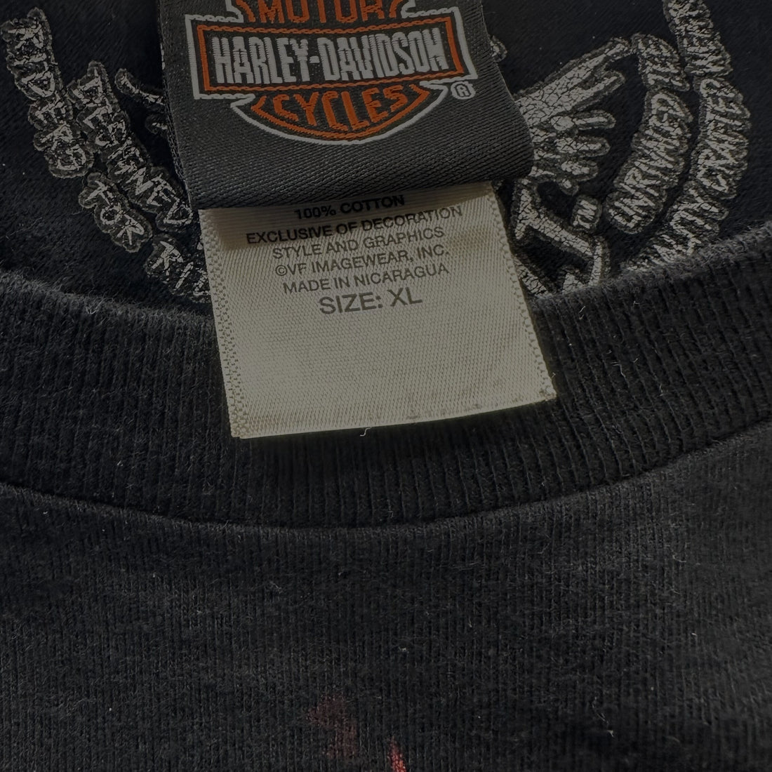2016 WINDY CITY HARLEY-DAVIDSON CHICAGO FLAME EAGLE XL HARLEY-DAVIDSON ネックタグ XL