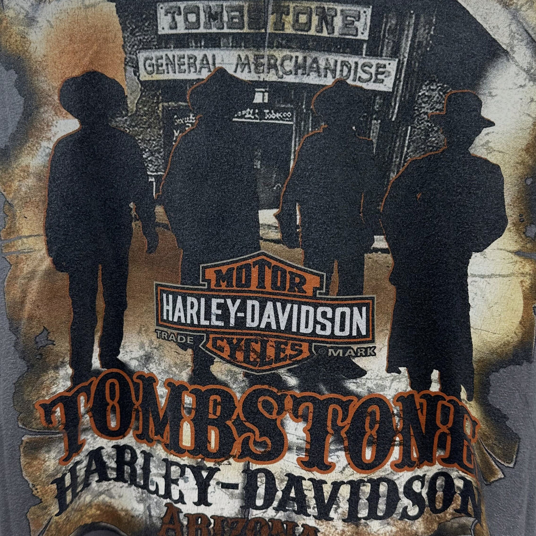 2021 TOMBSTONE HARLEY-DAVIDSON ARIZONA COWBOYS 3XL 背面プリント アップ