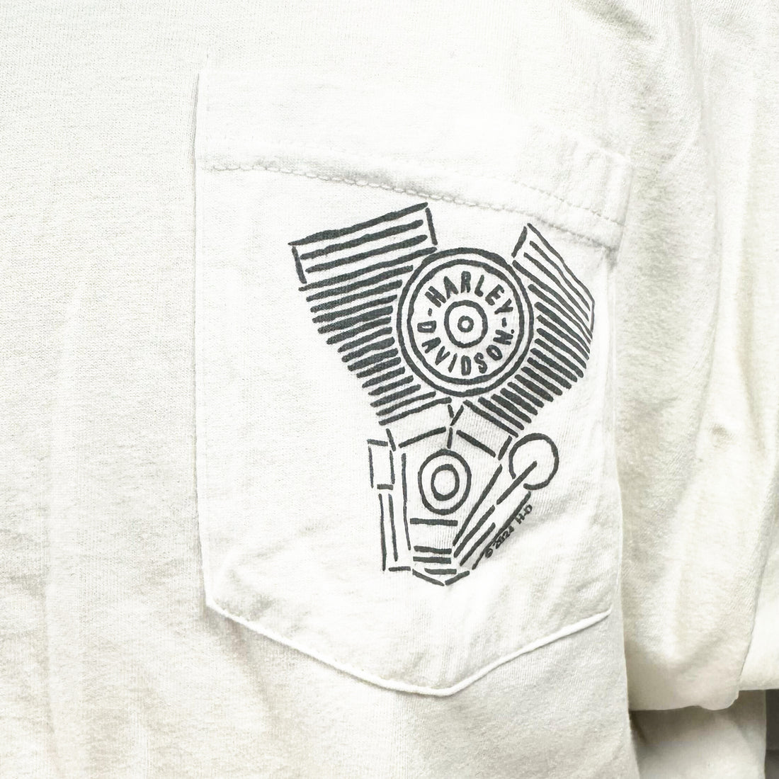 2024 HARLEY-DAVIDSON OF CARROLL IOWA POCKET TEE L ポケットプリント アップ