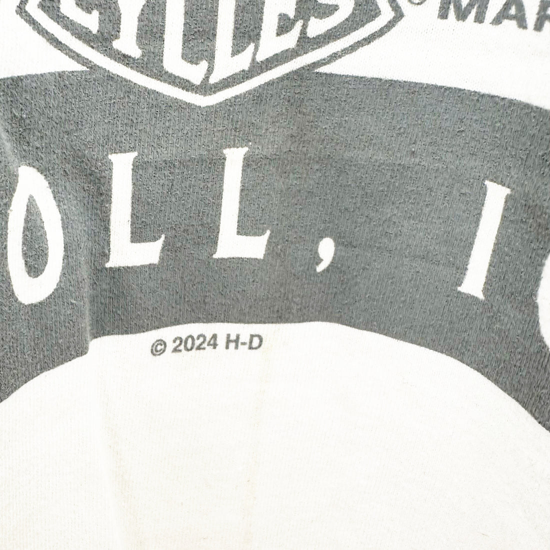 2024 HARLEY-DAVIDSON OF CARROLL IOWA POCKET TEE L コピーライト表記