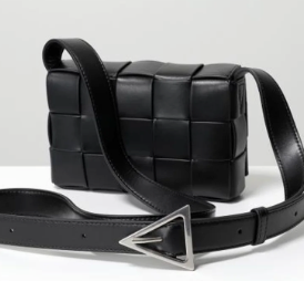 BOTTEGA VENETA BLACK CROSSBODY BAGS