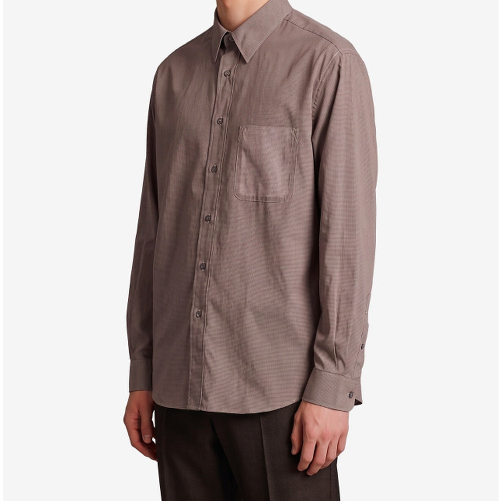 Long-sleeved cotton shirt