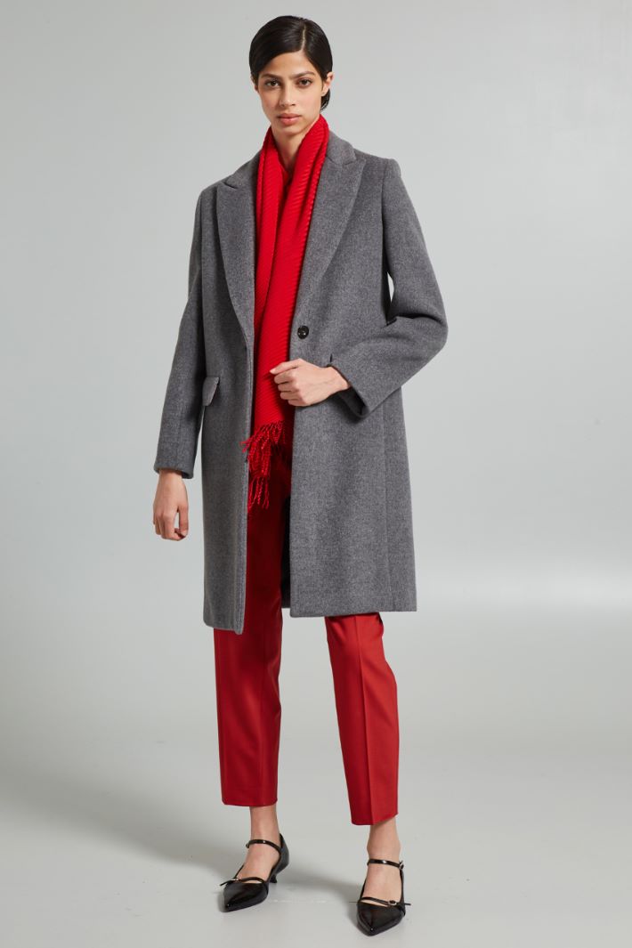 DIFFUSIONETESSILE/INTREND/AFFIX/Single-buttoned coat/Slate gray