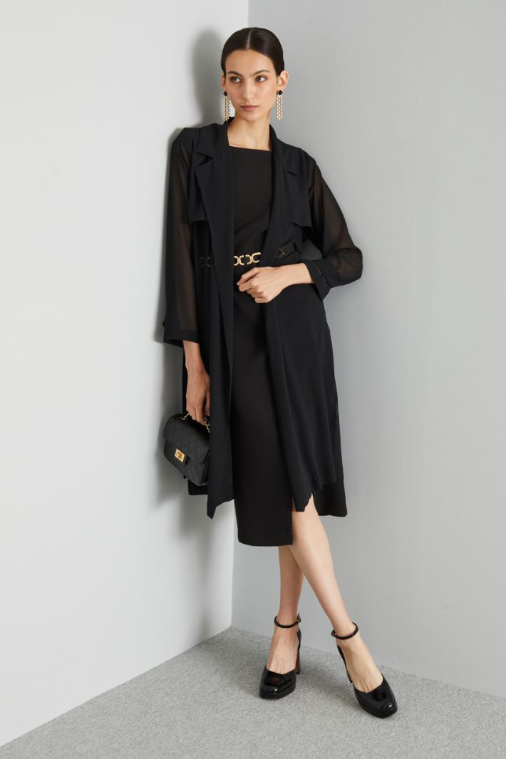 GALIZIA Georgette duster coat