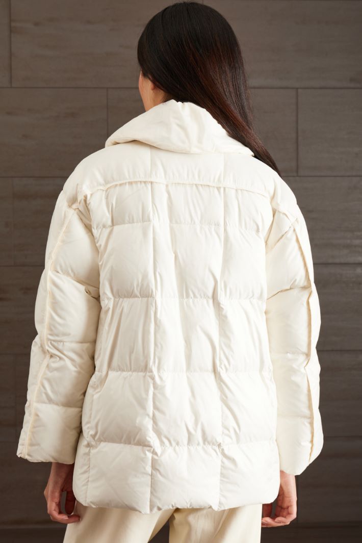 DIFFUSIONETESSILE/INTREND/SCANDIO/down jacket with belt/BIANCO