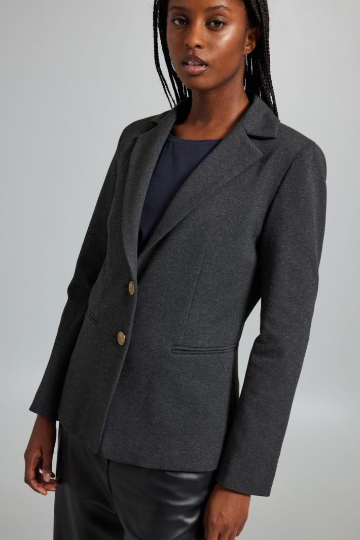 BARRA Fitted jersey blazer