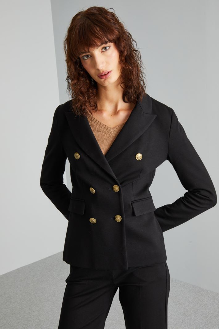 SIMPATY Blazer with jewel buttons