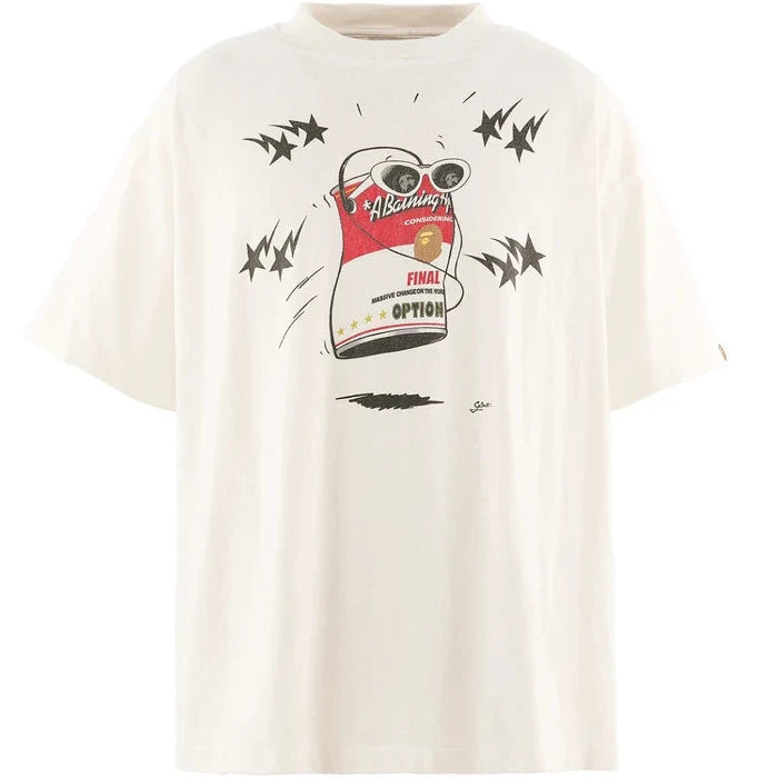 BAPE_SS T-SHIRT/JUMP / WHT