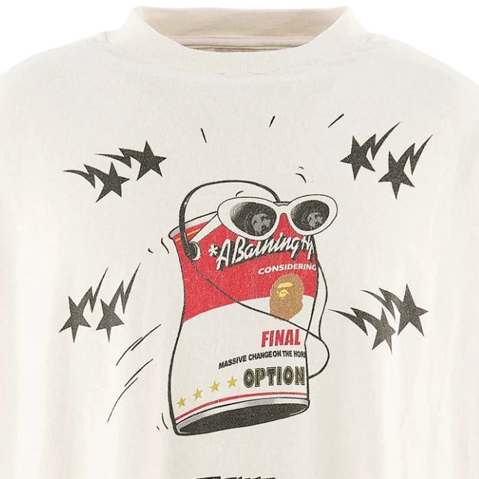 BAPE_SS T-SHIRT/JUMP / WHT