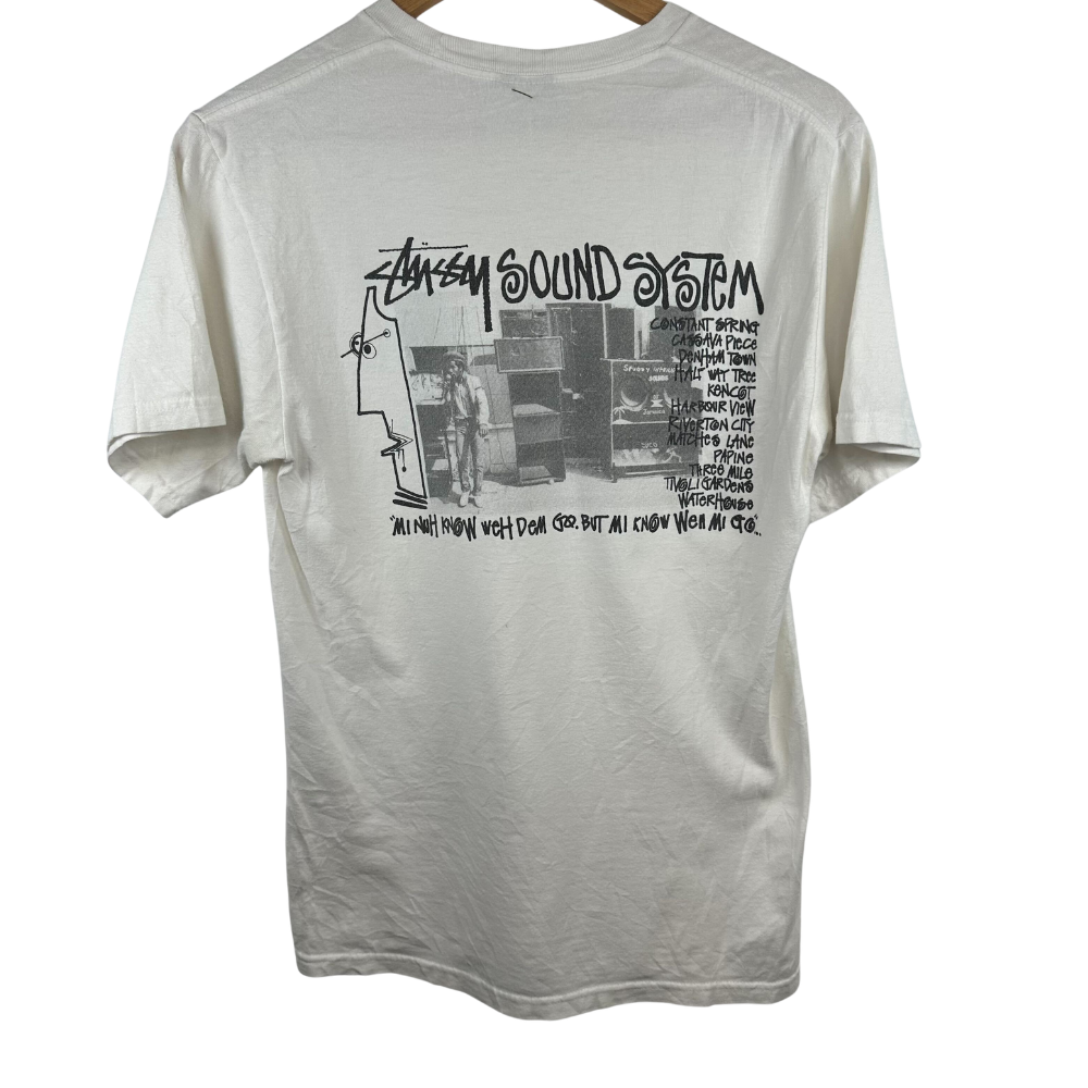 Stüssy Sound System T-Shirt – White – Size S