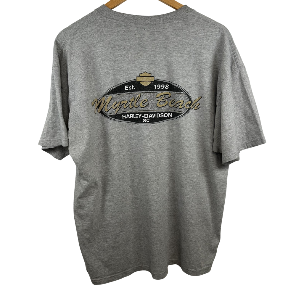 Harley-Davidson “Cruisin’ the Coast” 2011 T-Shirt – Event Graphic – XL – Grey