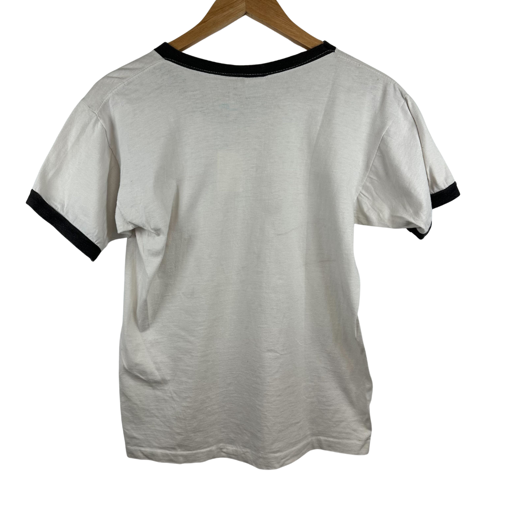 Champion “Princeton” Ringer T-Shirt – Medium – White/Black