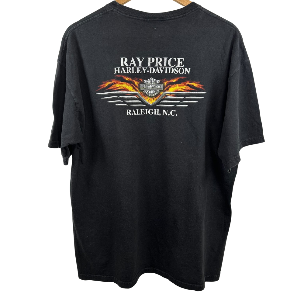 Harley-Davidson Winged Skull T-Shirt – Large Back Graphic – XL – Black