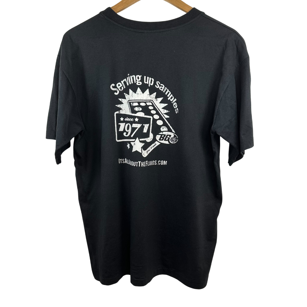 All About the Fluids Graphic T-Shirt – L – Black