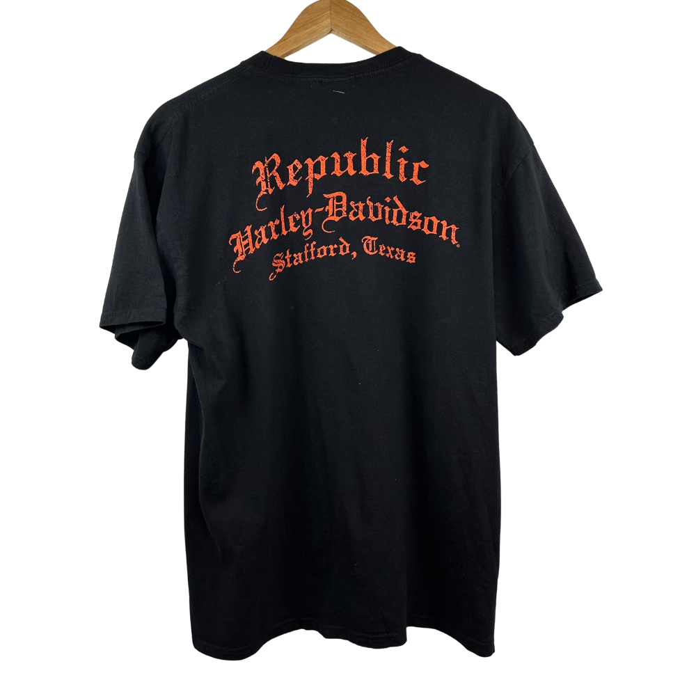 Harley-Davidson Flame Shield T-Shirt – L – Black