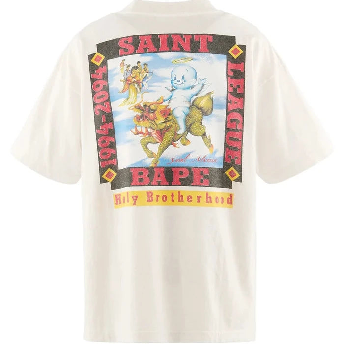 BAPE_SS T-SHIRT/POOL / WHT