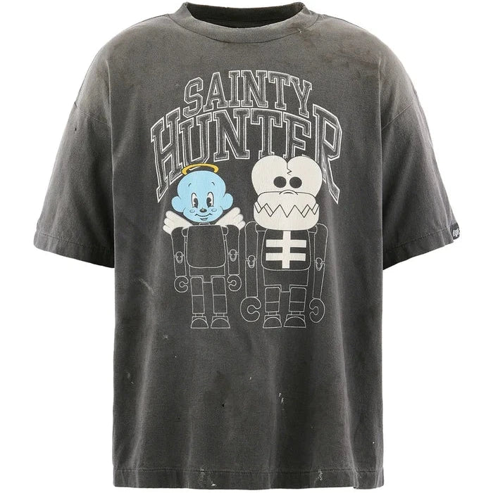 BH_SS TEE/SKULL-K&BABY-M / BLK